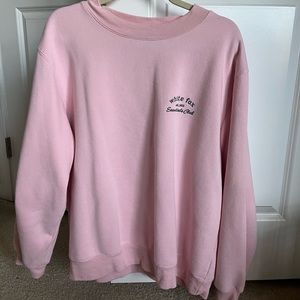 White fox boutique pink sweatshirt